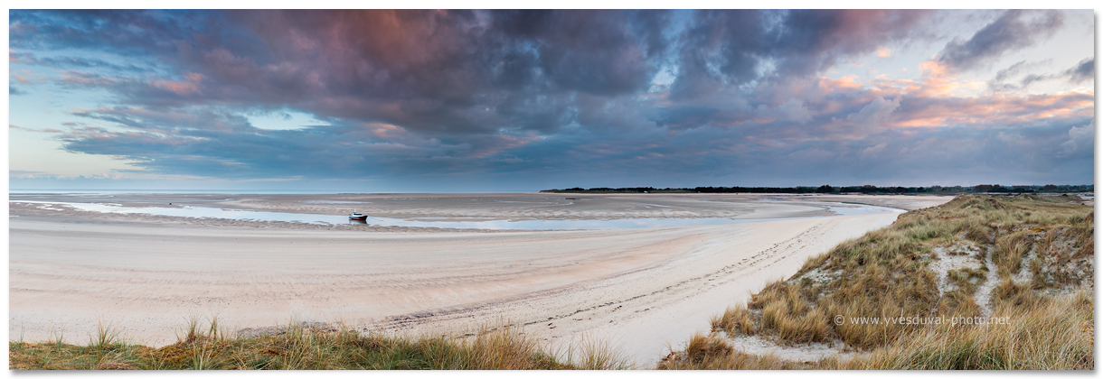 La côte des havres (Manche, Normandie, France) - Photo panoramique du littoral - Yves Duval