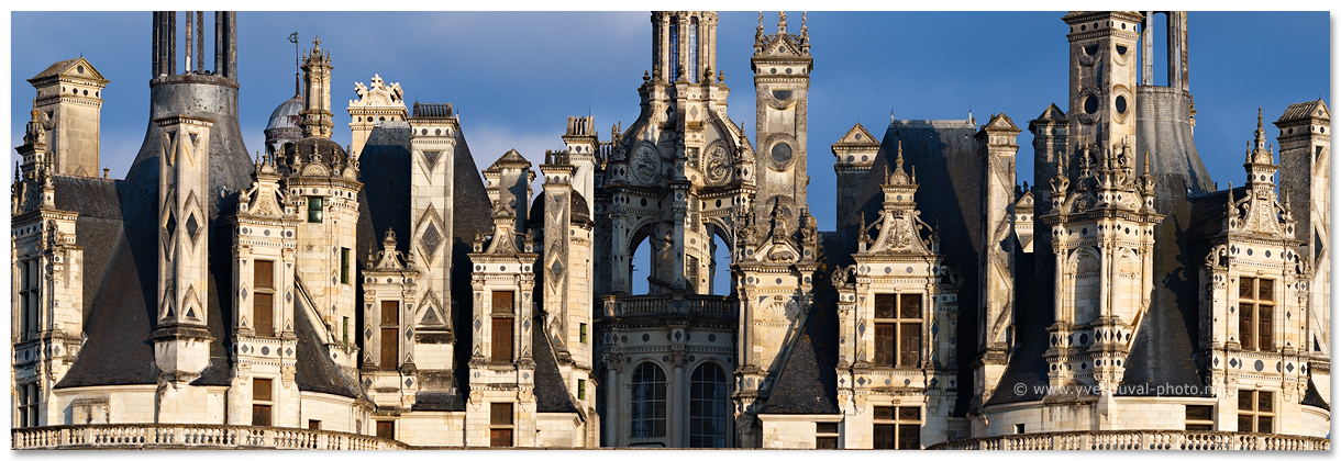 Les toits du chateau de Chambord (Val de Loire)