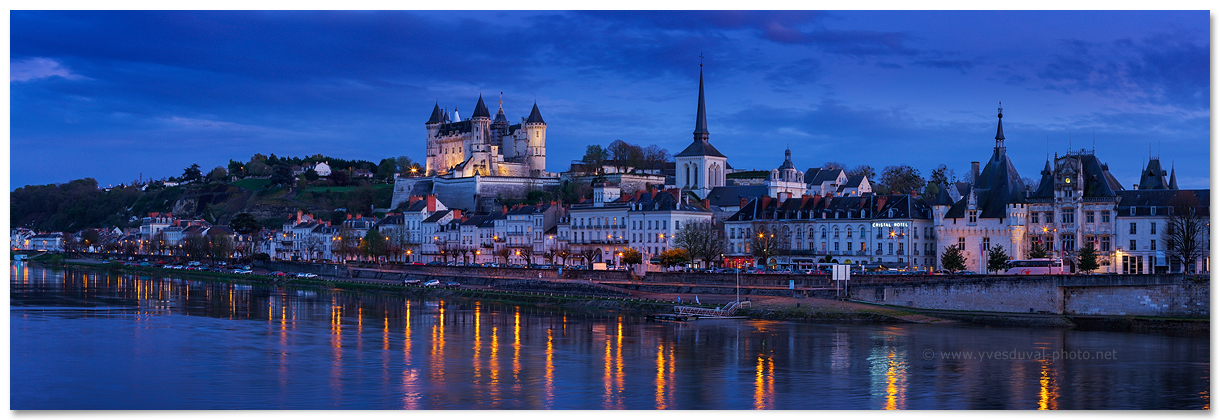 La ville de Saumur (Anjou, Val de Loire)