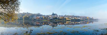 Le village de Candes Saint-Martin (Touraine, Val de Loire)