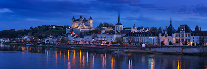 La ville de Saumur (Anjou, Val de Loire)
