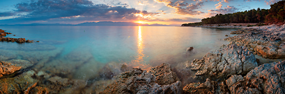 La côte dalmate (île de Brac, Croatie)