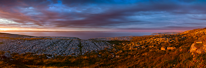 Panorama sur le Burren (Irlande)