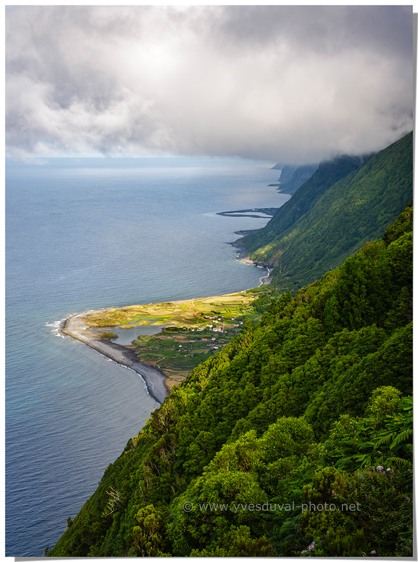 Vue sur Faja da Caldeira (Açores, Portugal)