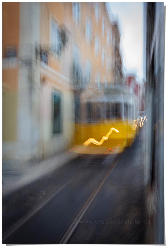 Elétricos dans les rues de Lisbonne (Lisbonne, Portugal)