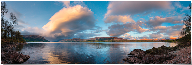 Le Loch lochy et les Grampians (Hihlands, Ecosse, Royaume-Uni)