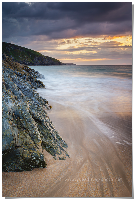 Plage aux abords d'Aberteifi (Pays de Galles, Royaume-Uni)