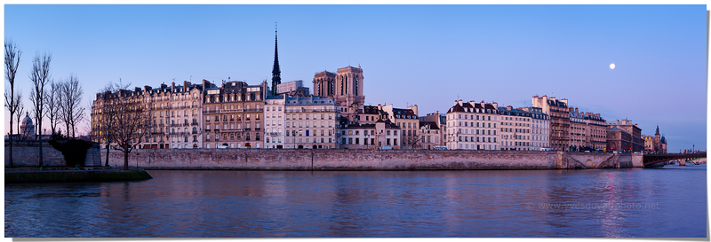 L'Ile de la Cité depuis le quai de l'Hôtel de Ville (Paris, Ile-de-France)