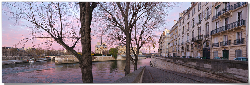 L'Ile de la Cité depuis le quai d'Orléans (Paris, Ile-de-France)