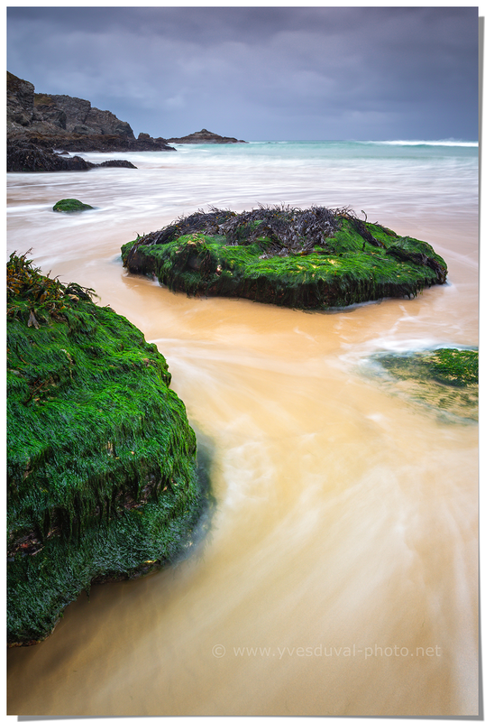 La plage d'Herlin (Morbihan, Bretagne)