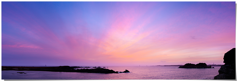 Coucher de soleil sur Porz Goret - Yves Duval-photo panoramique