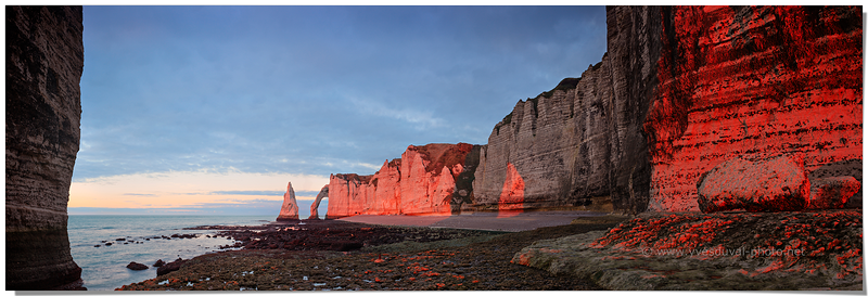 Les falaises et l'aiguille d'Etretat (Seine-Maritime, Normandie)