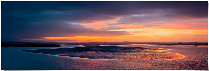 La baie du Mont Saint-Michel (Manche, Normandie)