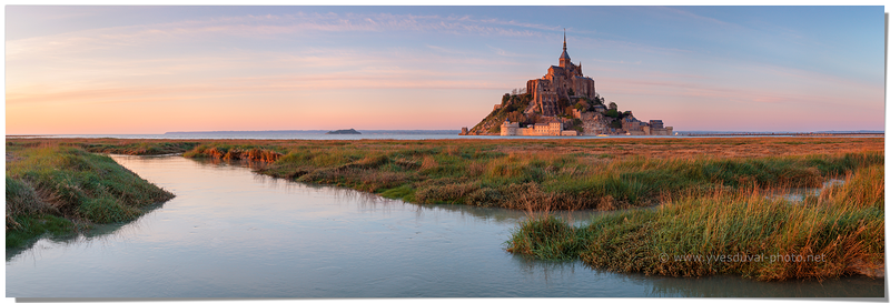 La baie du Mont Saint-Michel (Manche, Normandie)